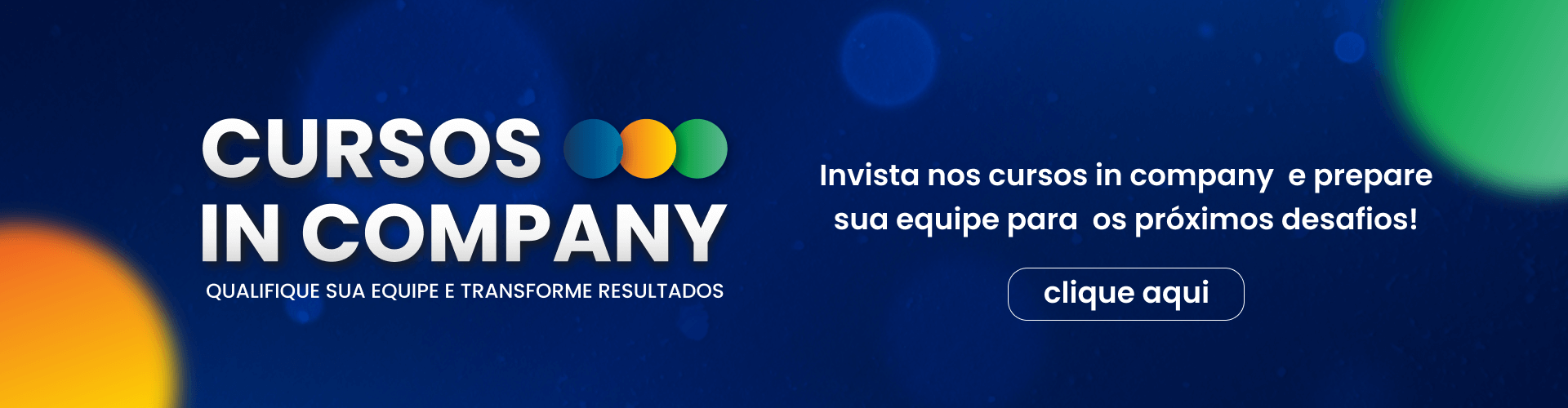 Banner sobre Cursos In Company